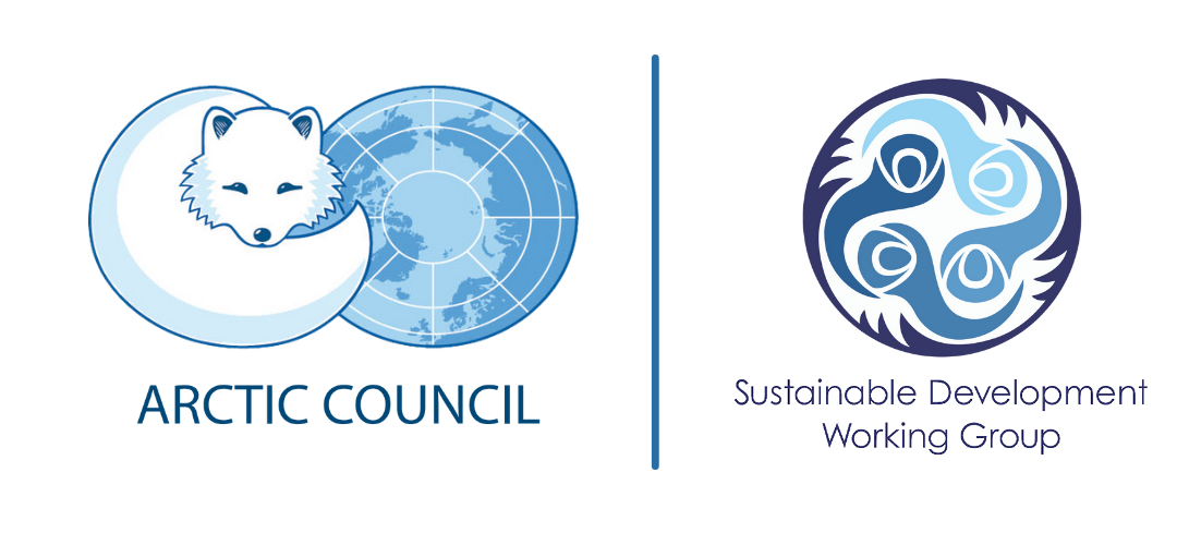 Logoane til Arktisk R&aring;d og SDWG
