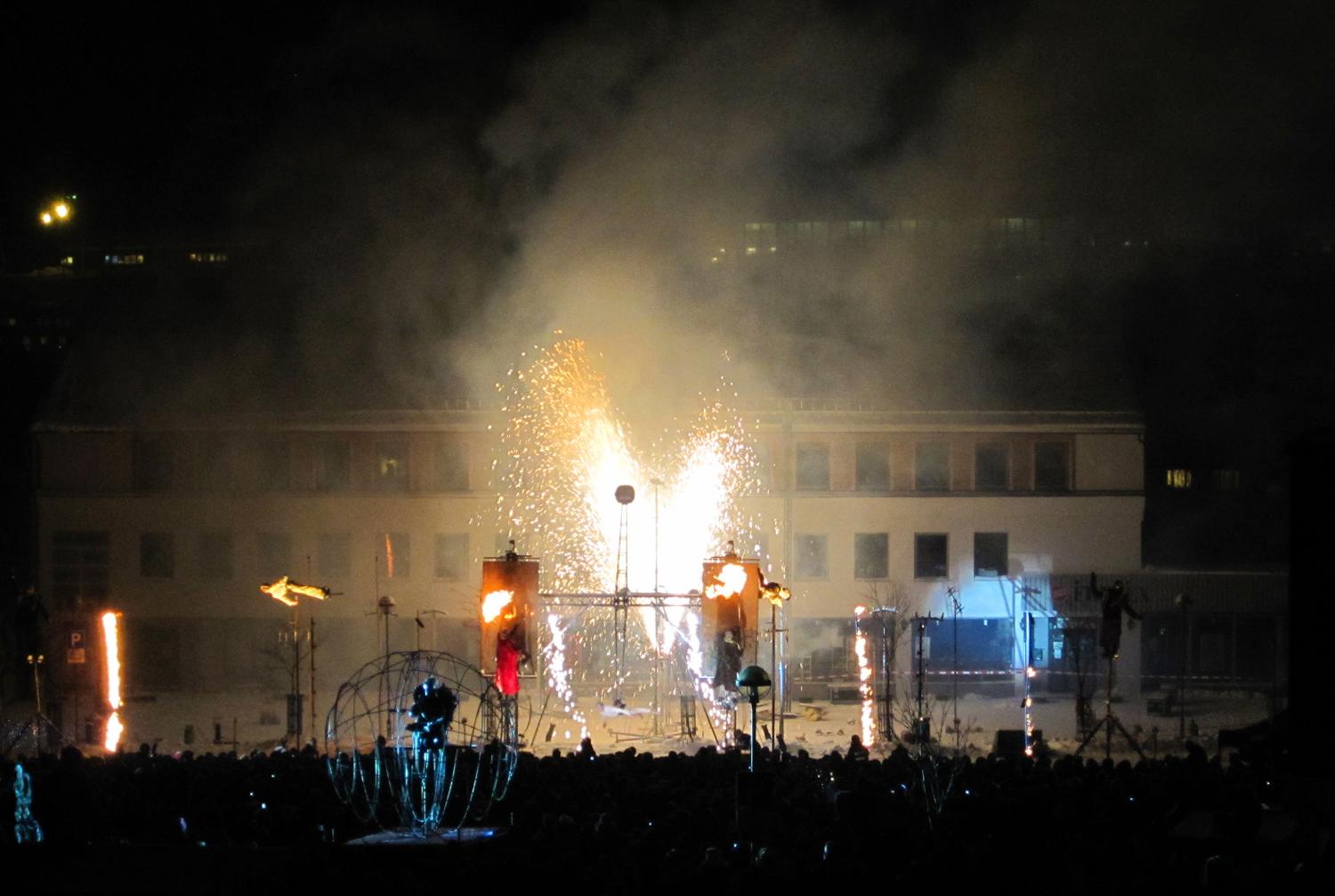 Stemning ved festivalen Barentsspetakel.