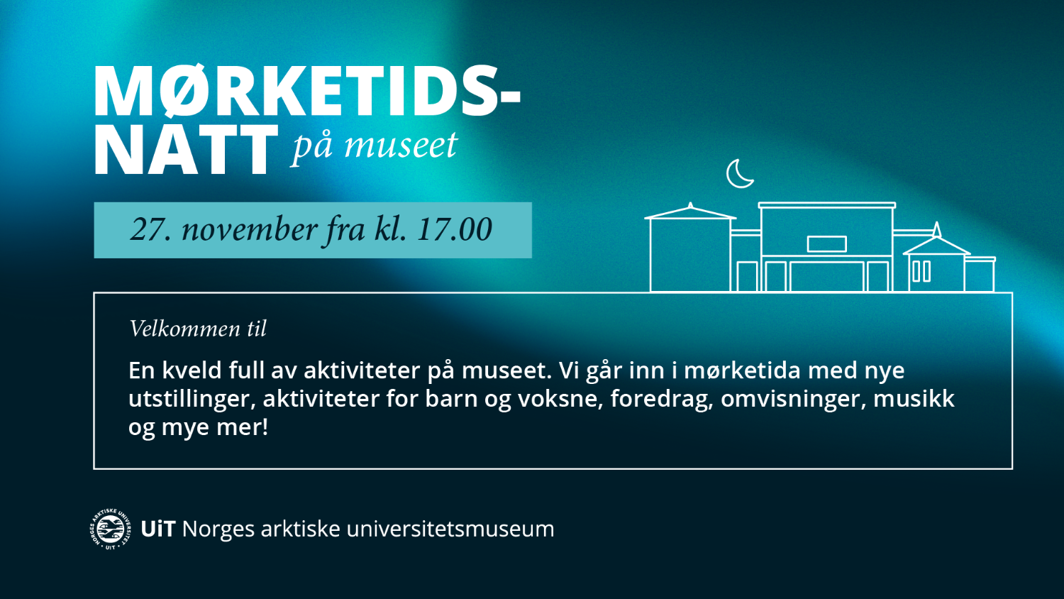 Illustrasjons-/bannerbilde for M&oslash;rketidsnatt p&aring; museet