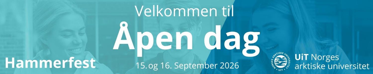 Illustrasjons-/bannerbilde for UiT inviterer til åpen dag UiT Hammerfest!