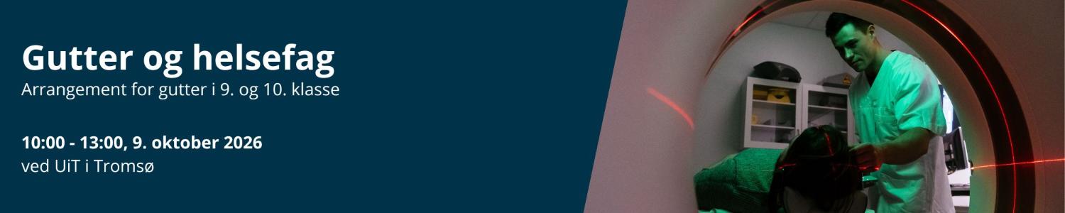Illustrasjons-/bannerbilde for Gutter og helsefag 2026 - Tromsø
