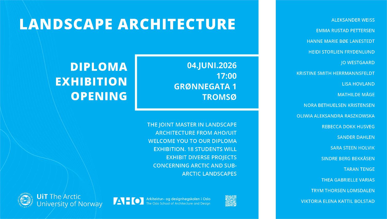Illustrasjons-/bannerbilde for Diploma Exhibition Landscape Architecture