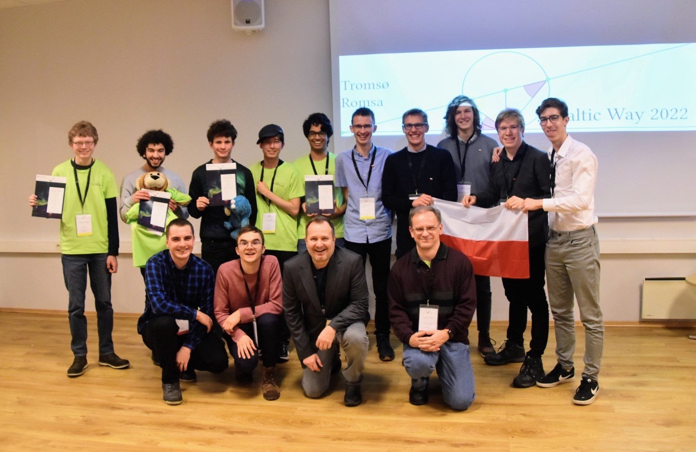The winning teams at Baltic Way 2022 in Troms&oslash;
