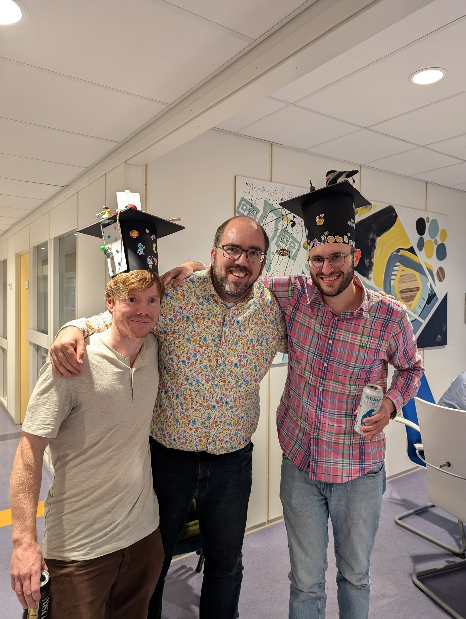 Arne Lien and Robin Schabert after their PhD defences