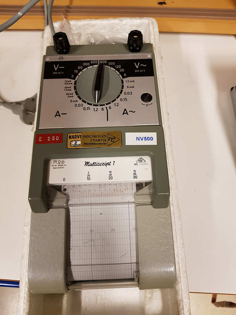 Bilde av Goerz multimeter m/skriver