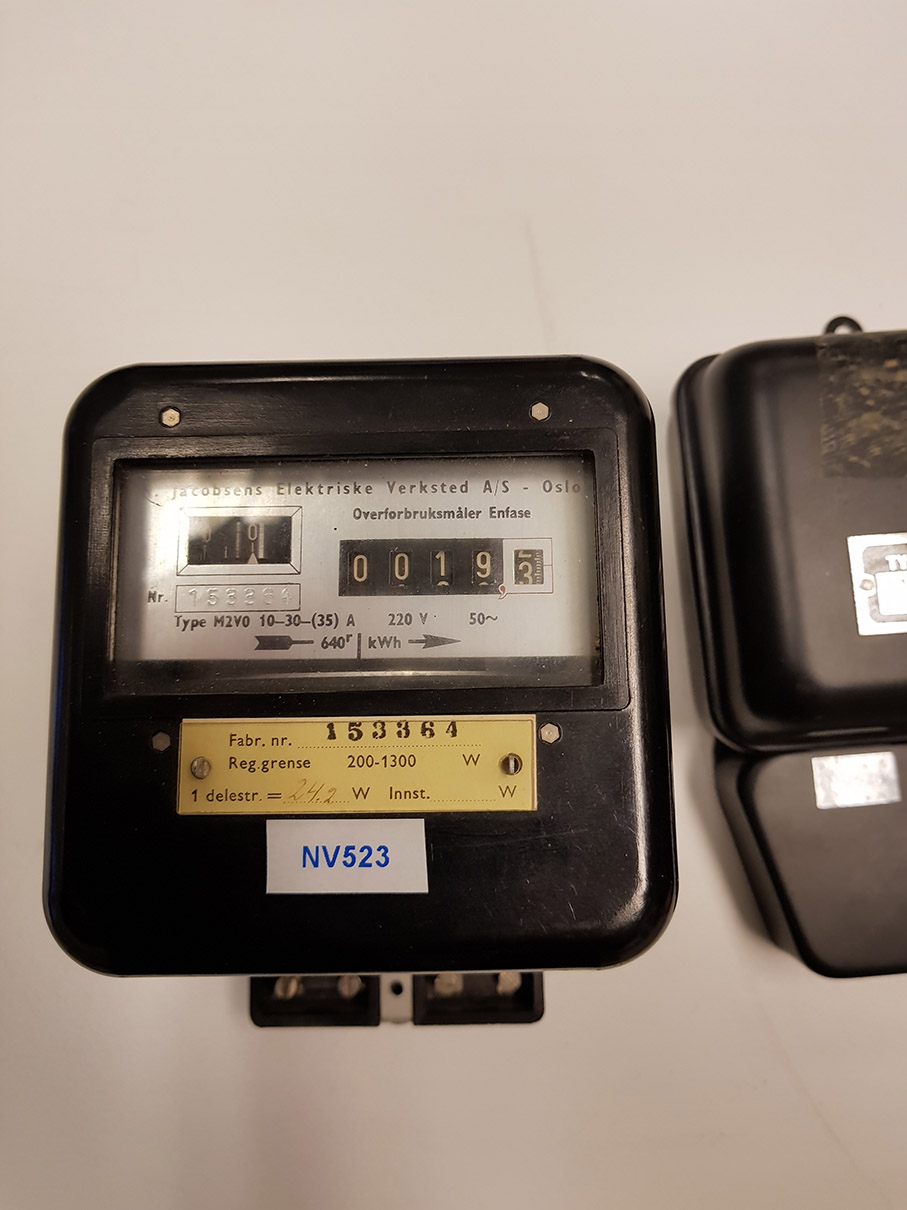Bilde av  W.Jacobsens Elektriske Verksted strømmåler