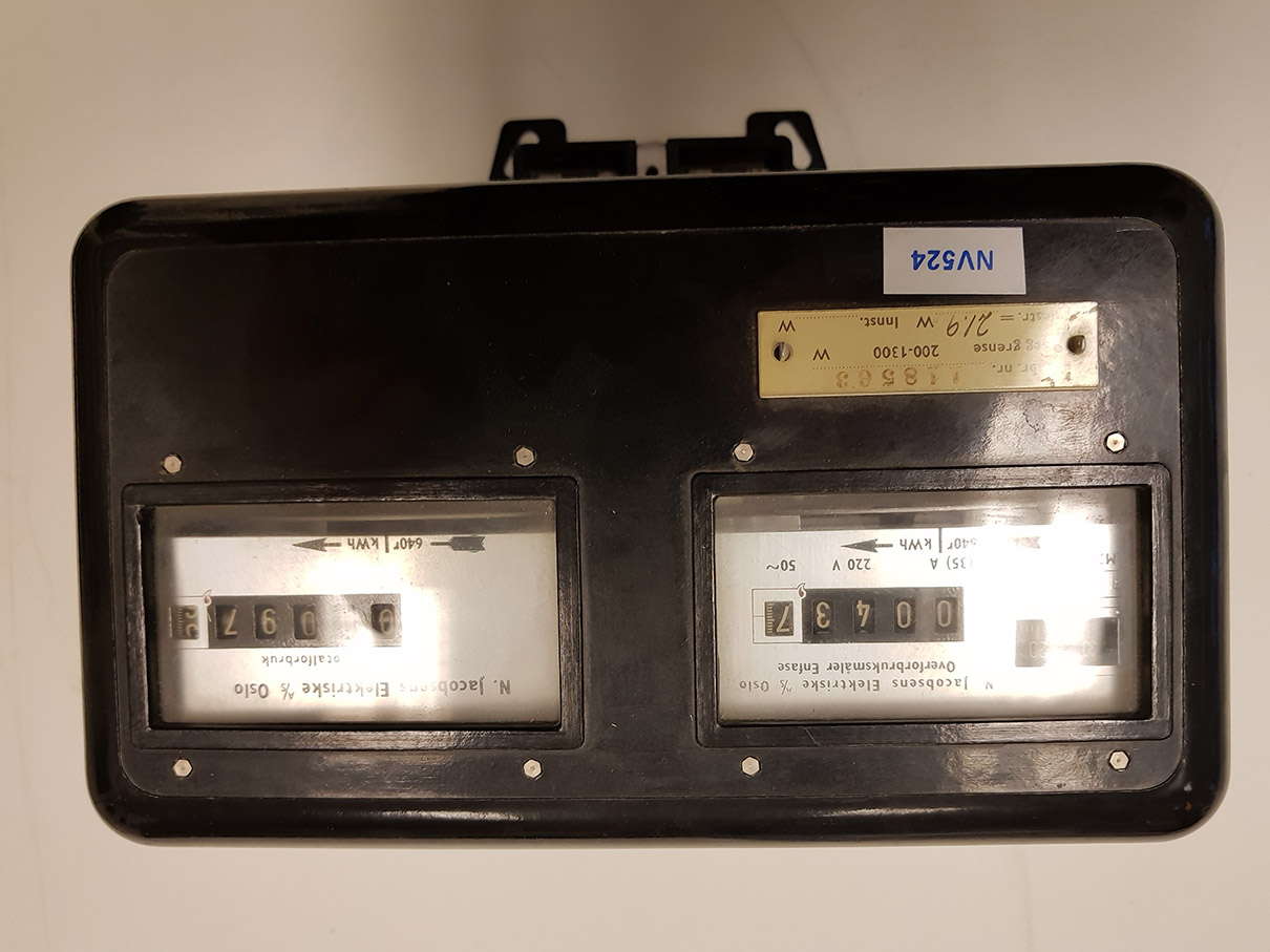 Bilde av W.Jacobsens Elektriske Verksted strømmåler